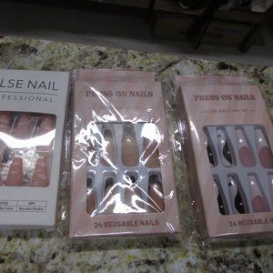 BUNDLE 3 packs Press on nails/False nail Professional